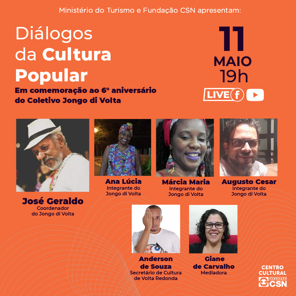 Diálogos da Cultura Popular em comemoração ao 6° aniversário do Coletivo Jongo di Volta