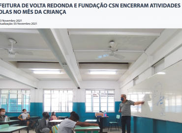 Prefeitura de Volta Redonda e Fundação CSN encerram atividades nas escolas no mês da criança
