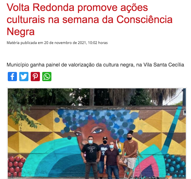 Volta Redonda promove ações culturais na semana da Consciência Negra