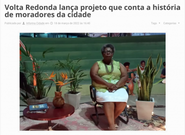 Volta Redonda lança projeto que conta a história de moradores da cidade